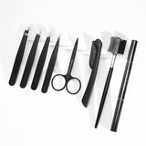 Tweezer Clips Scissors Stainless Steel Eye Brow